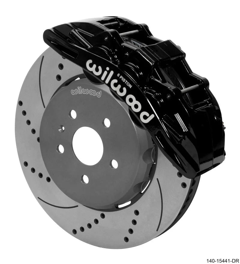 Wilwood SX6R Front Brake Kit 15in Lug Drive Drilled Rotor w/ Lines fits 2016-2019 Chevrolet Camaro
