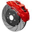 Load image into Gallery viewer, Wilwood SX6R Front Brake Kit 15in Lug Drive Slotted/Drilled Red w/ Lines fits 2010-2014 Chevrolet Camaro SS