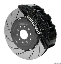 Load image into Gallery viewer, Wilwood SX6R Front Brake Kit 15in SRP Slotted/Drilled Black fits 2005-2013 Chevy Corvette