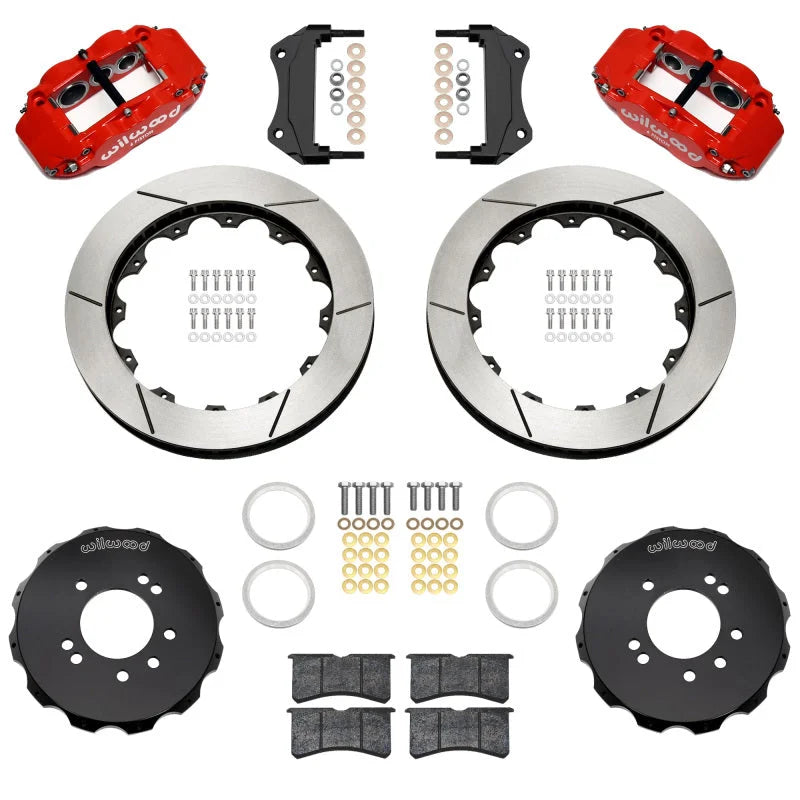Wilwood Superlite 6R Fr BBK w/ 12.88in SLT Rotors - Red fits 1989-1998 Nissan 240SX / 1989-1994 Nissan Skyline / 1990-1996...