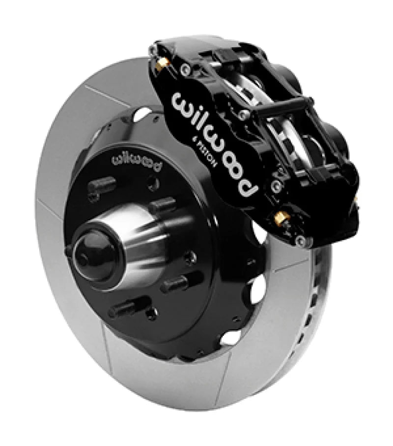 Wilwood Superlite 6R Front Brake Kit Prospindle 13.06 in Diameter Black Calipers fits 1963-1987 Chevrolet C10
