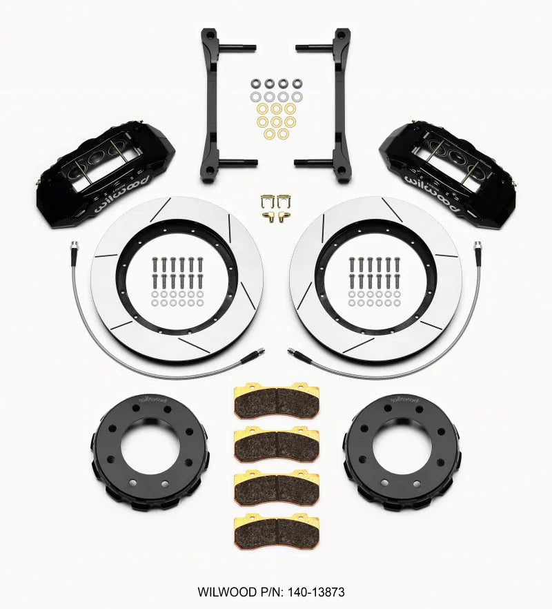 Wilwood TX6R Front Kit 15.00in Black fits 2011-2016 Chevrolet Silverado 2500 Hd / 3500 Hd / 2016 Chevrolet Suburban 3500 H...