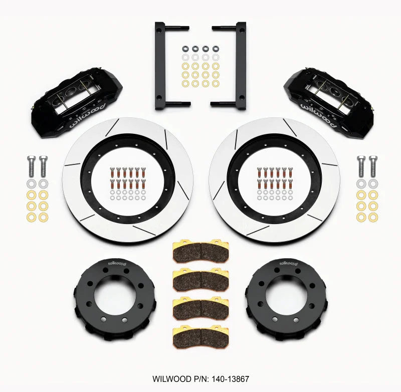 Wilwood TX6R Front Kit 16.00in Black fits 2005-2012 Ford F-250 Super Duty / 2005-2008 2010-2012 Ford F-350 Super Duty / F2...