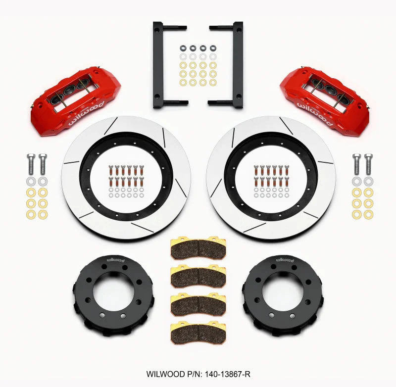 Wilwood TX6R Front Kit 16.00in Red fits 2005-2012 Ford F-250 Super Duty / 2005-2008 2010-2012 Ford F-350 Super Duty 4WD