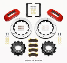 Load image into Gallery viewer, Wilwood TX6R Rear Kit 16.00in Red 4.63 Cntr fits 1999-2010 Hummer H2 / 1999-2006 Chevrolet Silverado 1500 Hd / 2500 / 2500...