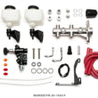 Load image into Gallery viewer, Wilwood Tandem Remote M/C Kit w L/H Bracket &amp; Prop Valve - 1 1/8in Bore Ball Burnished - Main Product View