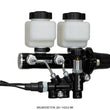 Load image into Gallery viewer, Wilwood Tandem Remote M/C Kit w L/H Bracket &amp; Prop Valve - 1 1/8in Bore Black - Main Product View