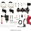 Load image into Gallery viewer, Wilwood Tandem Remote M/C Kit w L/H Bracket &amp; Prop Valve - 1 1/8in Bore Black - Side View