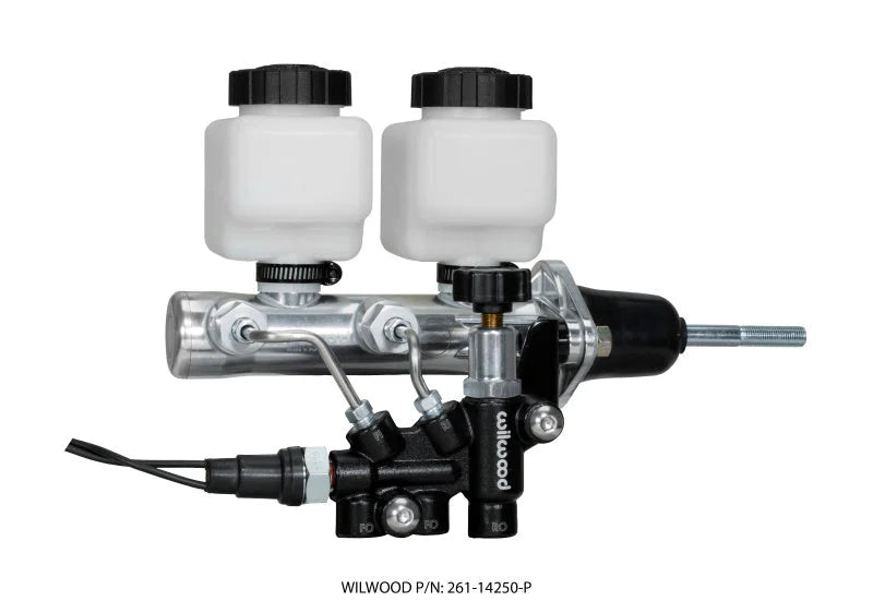 Click Remote Prop Wilwood Tandem Remote M/C Kit w L/H Bracket & Prop Valve - 15/16in...