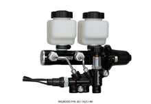 Load image into Gallery viewer, Wilwood Tandem Remote M/C Kit w L/H Bracket &amp; Prop Valve - 1in Bore Black - Main Product View
