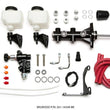Load image into Gallery viewer, Wilwood Tandem Remote M/C Kit w L/H Bracket &amp; Prop Valve - 7/8in Bore Black-W/Pushrod - Side View
