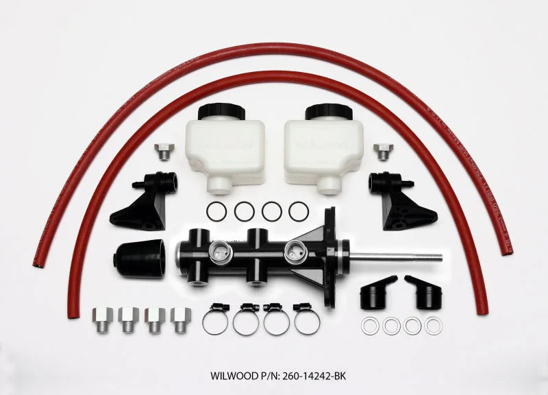 Wilwood Tandem Remote Master Cylinder - 15/16in Bore Black - Main Product View