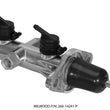 Load image into Gallery viewer, Wilwood Tandem Remote Master Cylinder - 7/8in Bore Ball Burnished - Main Product View