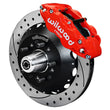 Load image into Gallery viewer, Wilwood W/ Drum Spindle- FNSL6R - 12.88 in Vented GT Rotor Drilled Red fits 1965-1968 Chevrolet Impala