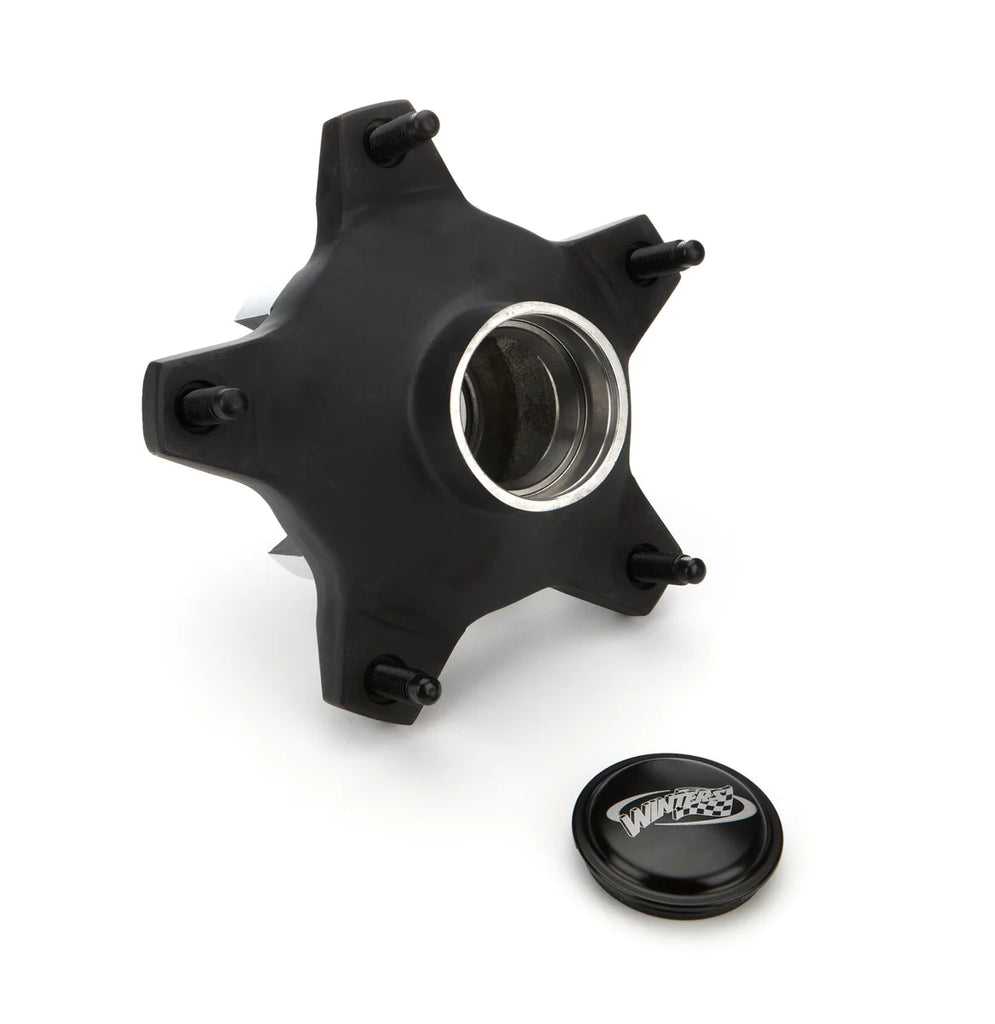 Winters Hub  Front Wide 5  Black Cap 6606-FX5BK-8208-H