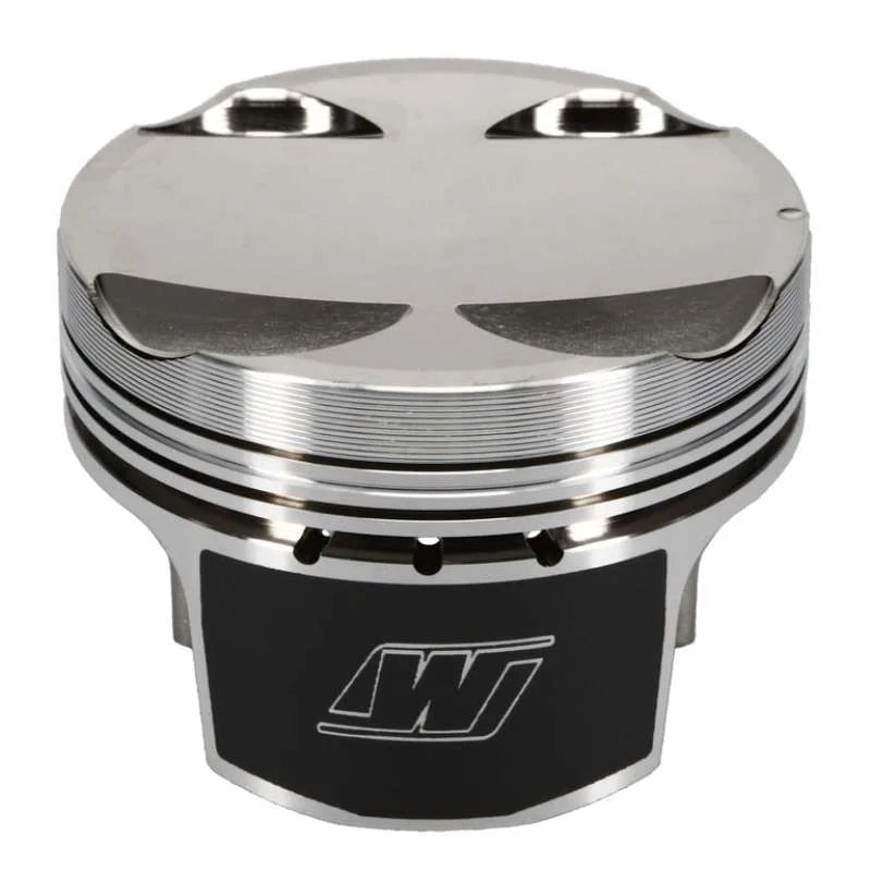 Wiseco Mitsu Evo 4-9 HD2 Asymmetric Skirt Gas Ported Bore 85.00mm - Size Std - CR 10.5 Piston Set - Side View