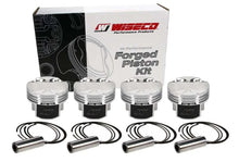 Load image into Gallery viewer, Wiseco Mitsubishi 4G63 85.25 mm Bore 28.70 mm CH -4.00 CC Piston Set - Side View