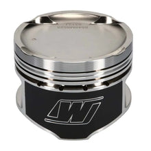 Load image into Gallery viewer, Wiseco Mitsubishi 4G63 85.25 mm Bore 35.00 mm CH -17.00 CC Piston Set - Installation View