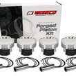 Load image into Gallery viewer, Wiseco Mitsubishi 4G63 86.50 mm Bore 28.70 mm CH -4.00 CC Piston Set - Side View