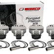 Load image into Gallery viewer, Wiseco Mitsubishi 4G63 87.00 mm Bore 34.87 mm CH -9.00 CC Piston Set - Side View