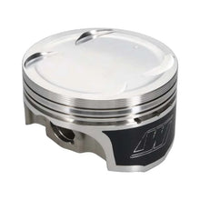 Load image into Gallery viewer, Wiseco Nissan VR38DETT 95.58 mm Bore 34.30 mm CH -7.00 CC Piston Set - Installation View