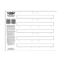 Load image into Gallery viewer, Woodys 2.86" PITCH QUIET PAD TWO-PLY TEMPLATE 286QUIET-TEMP