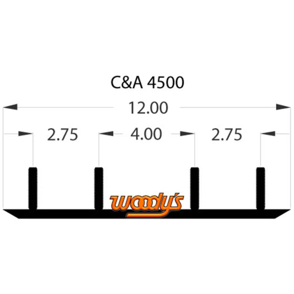 Woodys 6'' C&A PRO SKI/MINI SKI SNOCROSS CARBIDE RUNNER SCC-4506