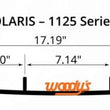 Load image into Gallery viewer, Woodys 6" X 60 TURNING 1 1/2" END PAD WITH HARD WELD AP6-1125