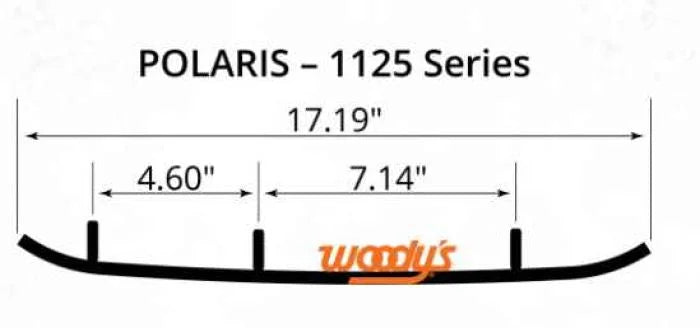 Woodys 6" X 60 TURNING 1 1/2" END PAD WITH HARD WELD AP6-1125