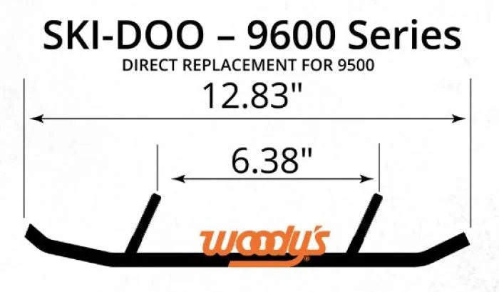 Woodys ACE 6'' X 60* TURNING 1 1/2" TRAIL RUNNER SKI DOO AS6-9600