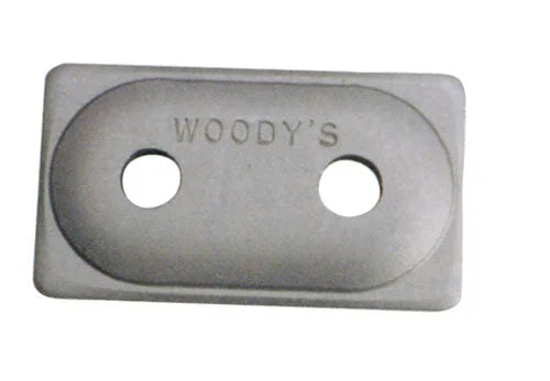 Woodys ANGLED DOUBLE DIGGER ALUMINUM SUPPORT PLATE 5/16" - 48 PCS ADA2-3775-B