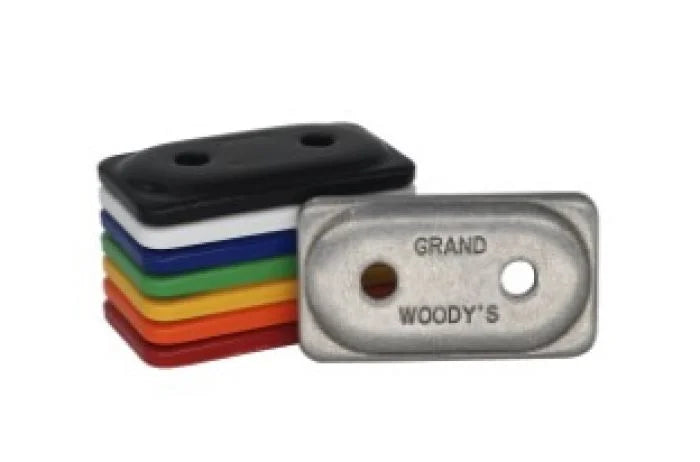 Woodys DOUBLE GRAND DIGGER SUPPORT PLATES POWDER COATED BLUE (48) ADG-3795-48