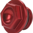 Load image into Gallery viewer, Works Connection Aluminum Oil Filler Plug - Red - Honda/Kawasaki/Yamaha - Main Product View