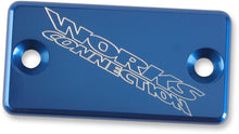Load image into Gallery viewer, Works Connection Brake Cover - Billet - Blue - Main Product View