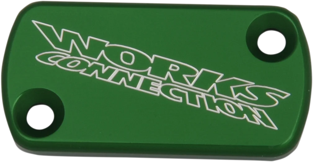 Works Connection Brake Cover - Billet - Green - Main Product View