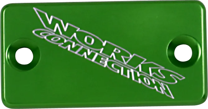 Works Connection Brake Cover - Billet - Green - Main Product View