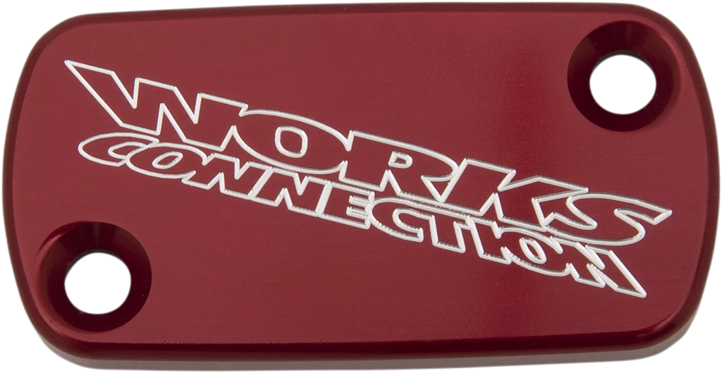 Works Connection Brake Cover - Billet - Red - Main Product View
