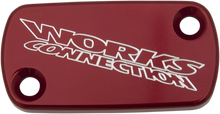 Load image into Gallery viewer, Works Connection Brake Cover - Billet - Red - Main Product View