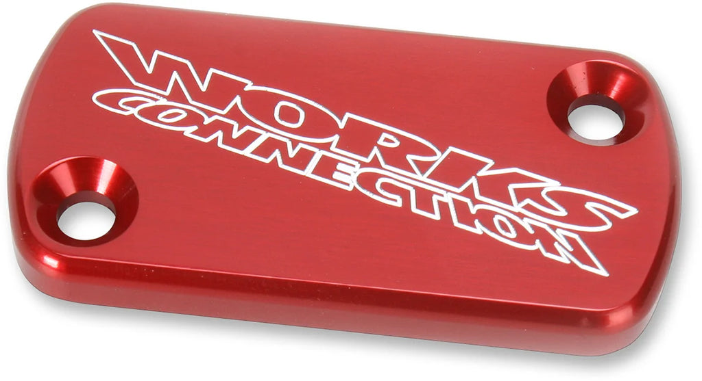 Works Connection Brake Cover - Billet - Red - Main Product View