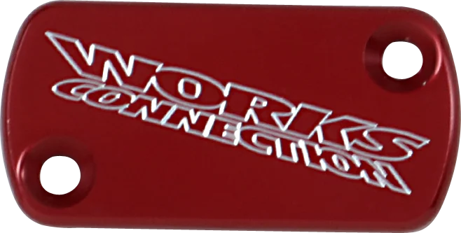 Works Connection Brake Cover - Billet - Red - Main Product View