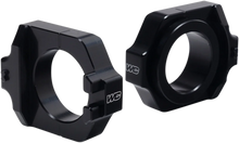 Load image into Gallery viewer, Works Connection Elite Axle Block - Black - Main Product View