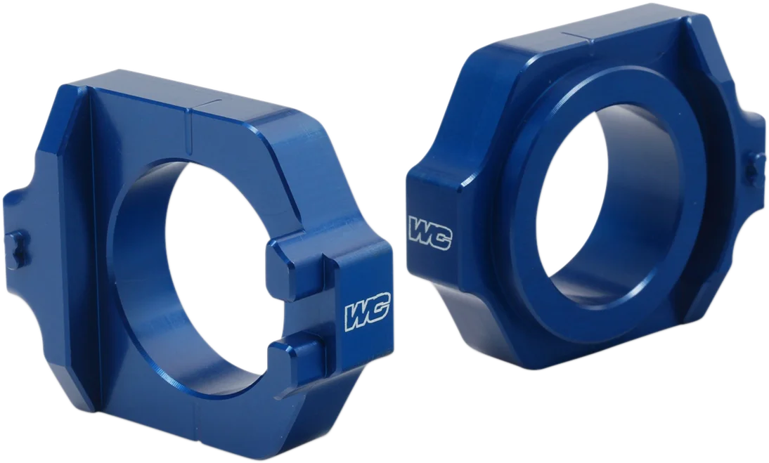 Works Connection Elite Axle Block - Blue - Side View