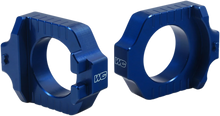 Load image into Gallery viewer, Works Connection Elite Axle Block - Blue - Main Product View
