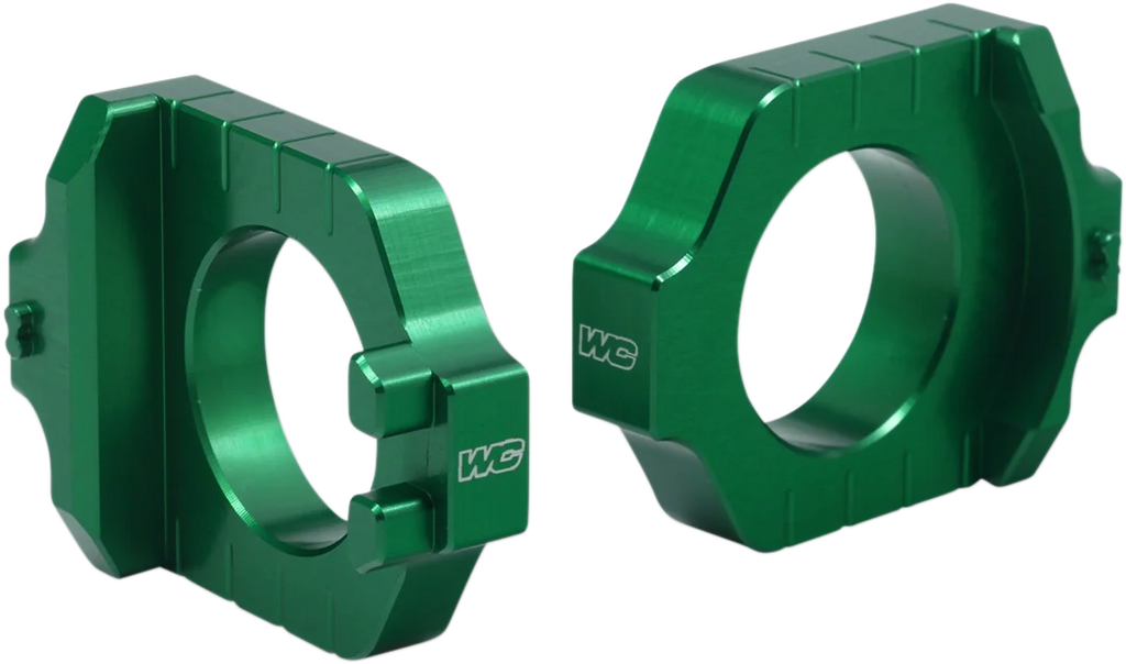 Works Connection Elite Axle Block - Green - Main Product View
