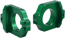 Load image into Gallery viewer, Works Connection Elite Axle Block - Green - Main Product View