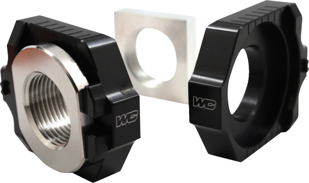 Works Connection Elite Axle Block Kit - Black - Gas Gas/Husqvarna/KTM - Main Product View