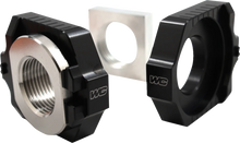 Load image into Gallery viewer, Works Connection Elite Axle Block Kit - Black - Gas Gas/Husqvarna/KTM - Main Product View