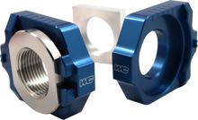 Load image into Gallery viewer, Works Connection Elite Axle Block Kit - Blue - Gas Gas/Husqvarna/KTM - Main Product View