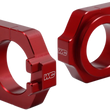 Load image into Gallery viewer, Works Connection Elite Axle Block - Red - Main Product View