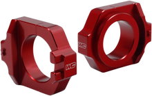 Load image into Gallery viewer, Works Connection Elite Axle Block - Red - Main Product View